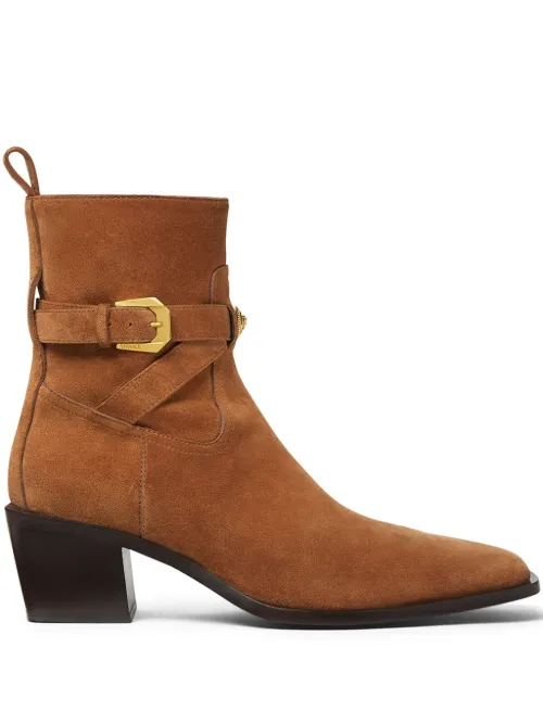 Bottines chelsea Angelo 70 mm en daim - Versace - Modalova