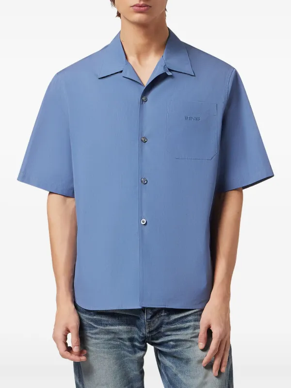 Versace Punk Cameo Shirt | Blue | FARFETCH