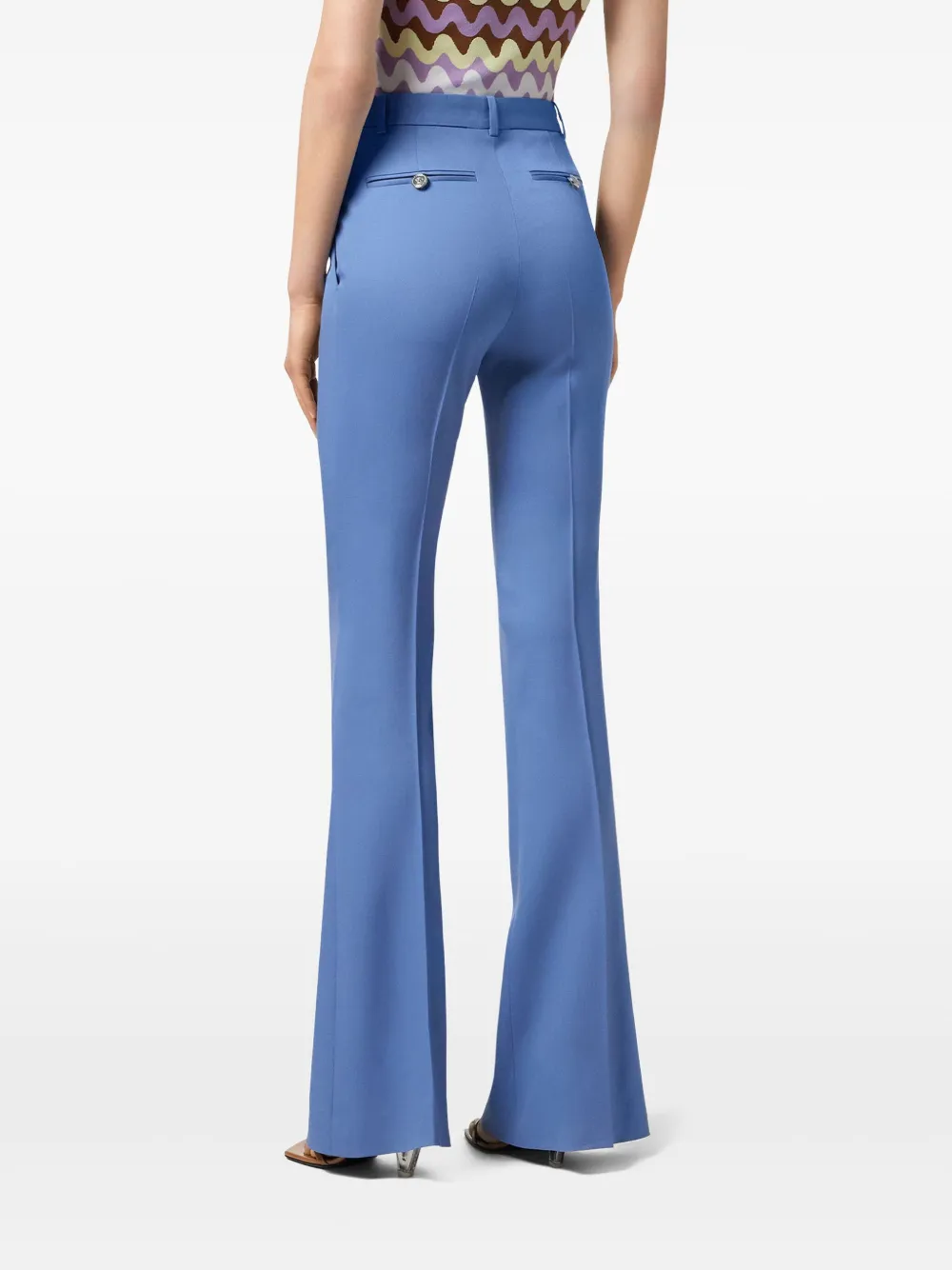 Versace DV wollen broek Blauw