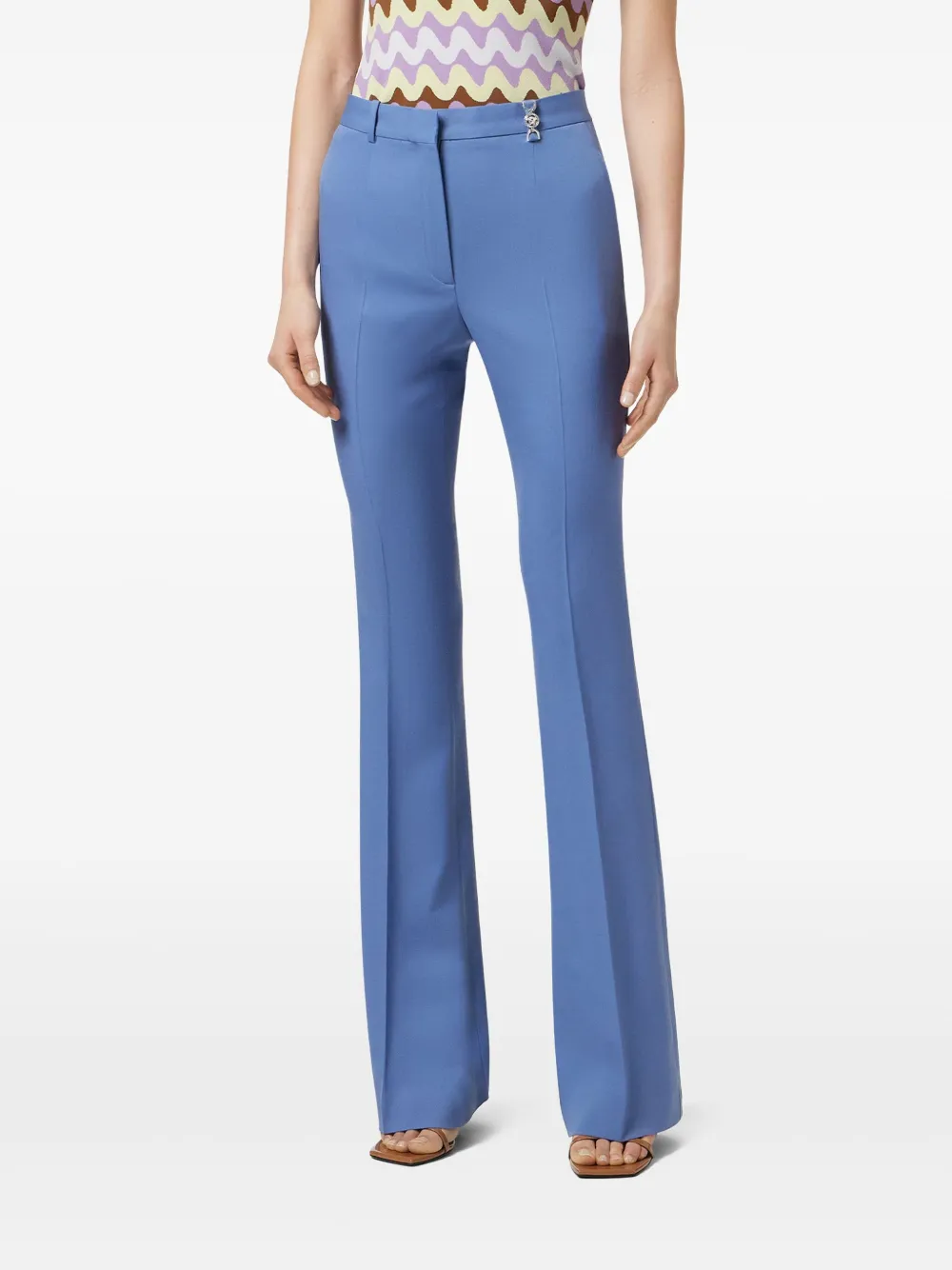 Versace DV wollen broek Blauw