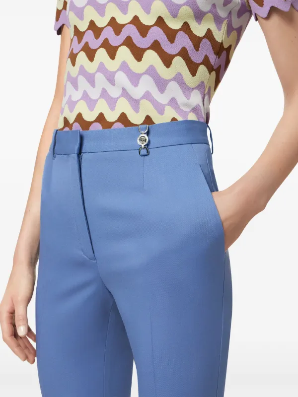 Versace DV ウールパンツ | ブルー | FARFETCH JP