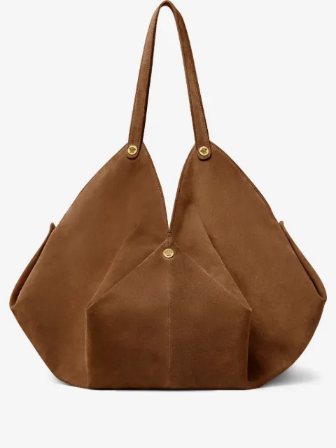 Versace large Protea suede shoulder bag