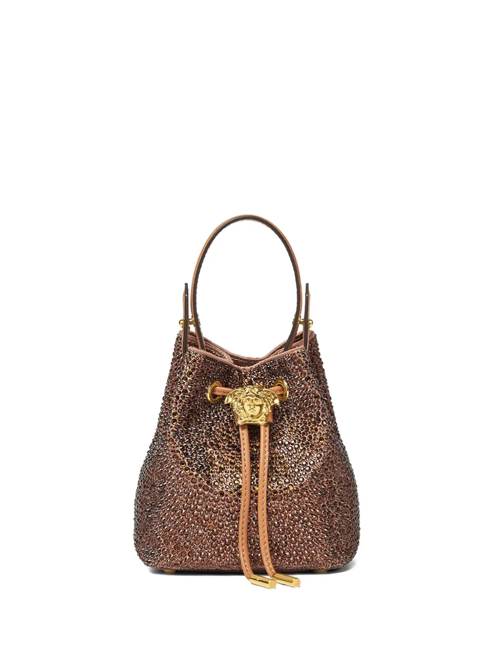 Versace Roxy bucket-tas verfraaid met stras Bruin