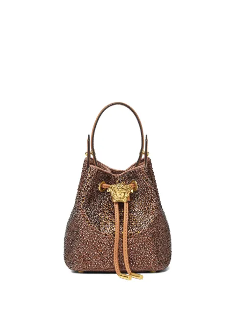 Versace rhinestone-embellished bucket bag