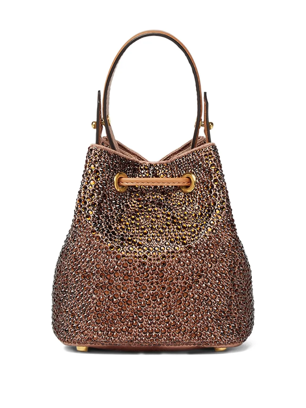 Versace Roxy bucket-tas verfraaid met stras Bruin