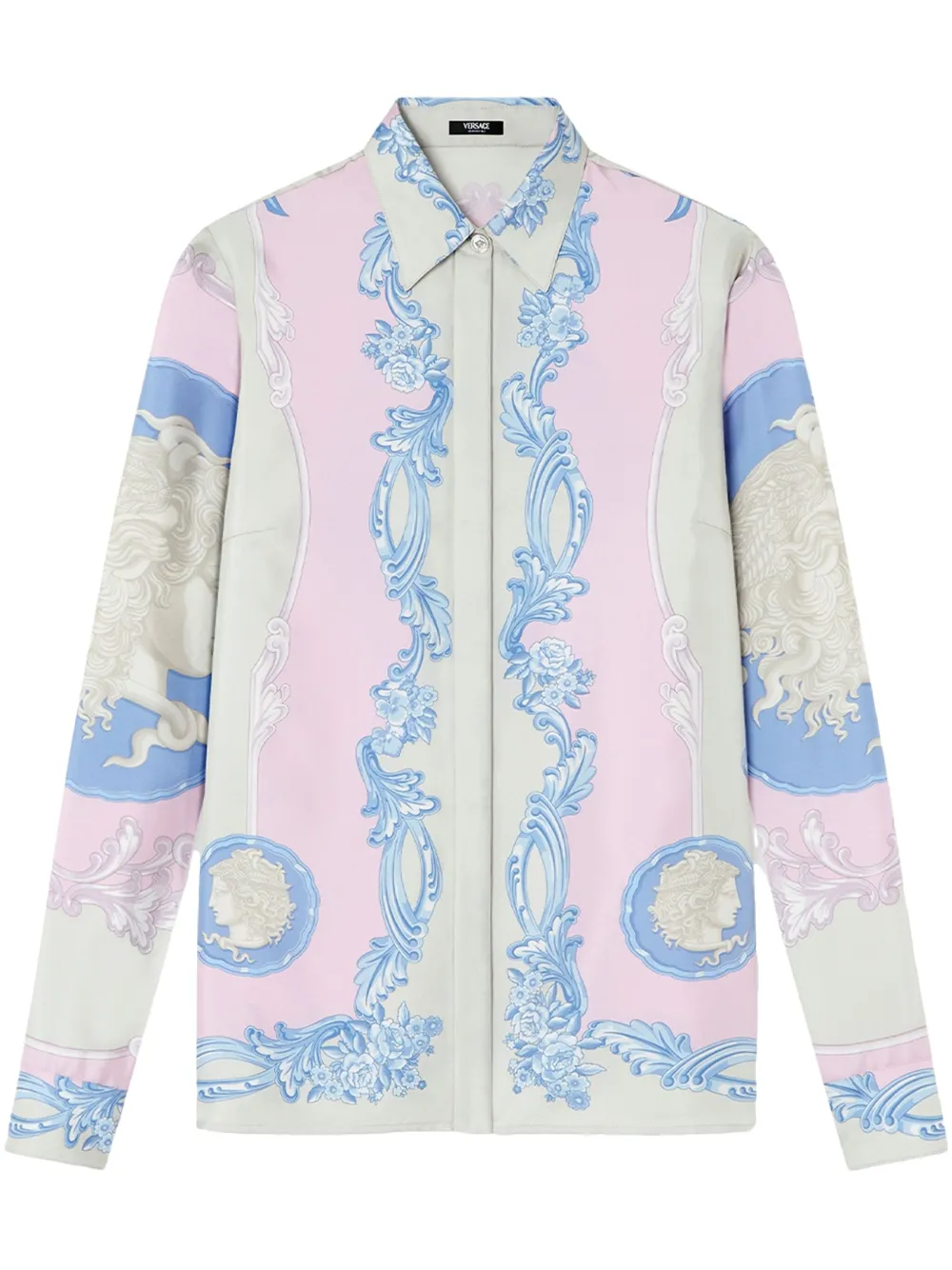 Versace Cameo blouse Blauw