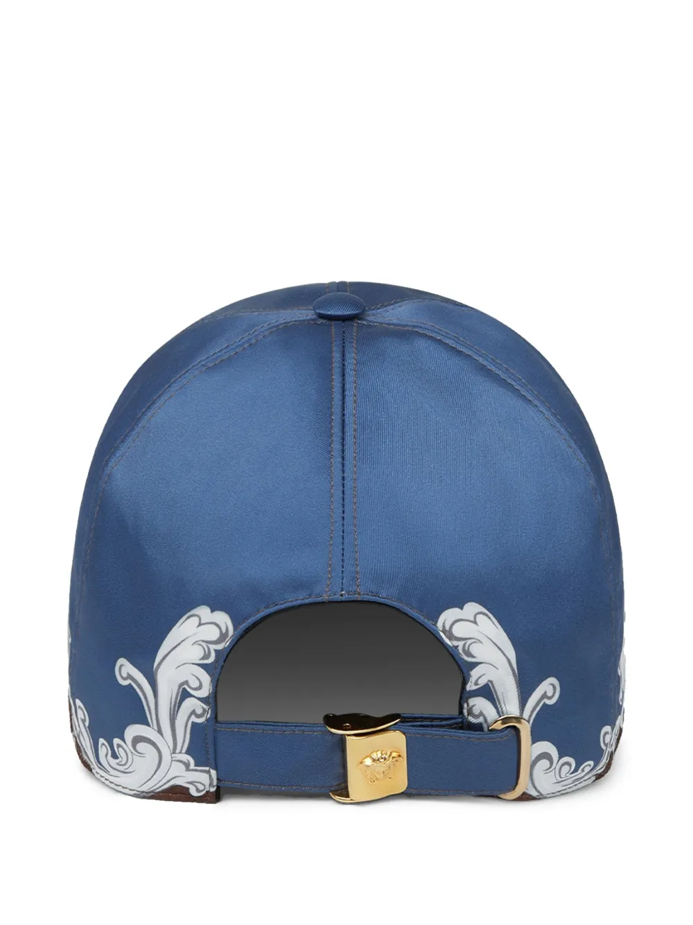 Versace graphic-print cap - Blauw