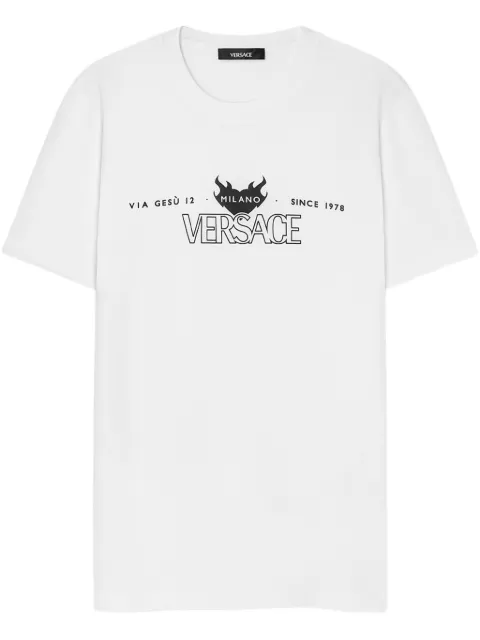 Versace playera con logo estampado