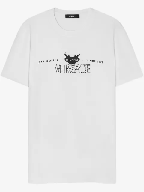Versace t-shirt à logo imprimé