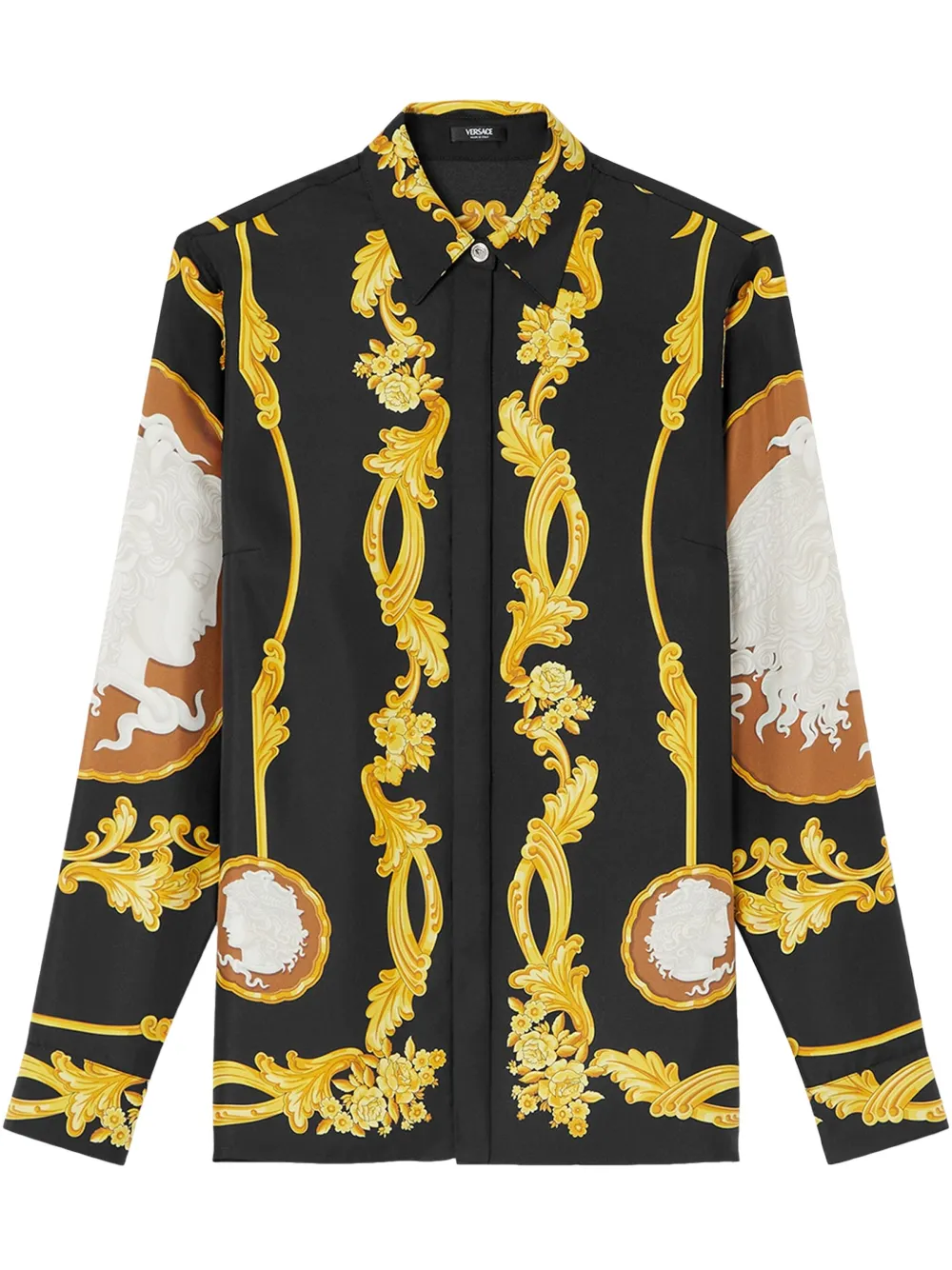 Versace Cameo blouse Zwart