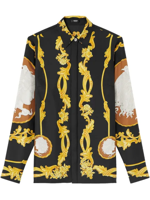 Versace قميص 'كاميو' حرير