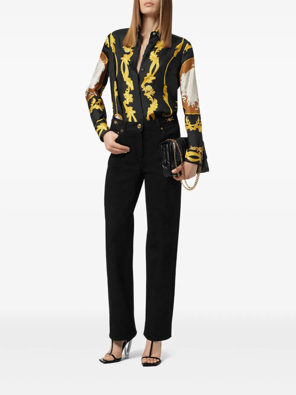 Versace Cameo blouse - Zwart