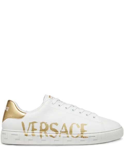 Versace baskets à logo Greca imprimé