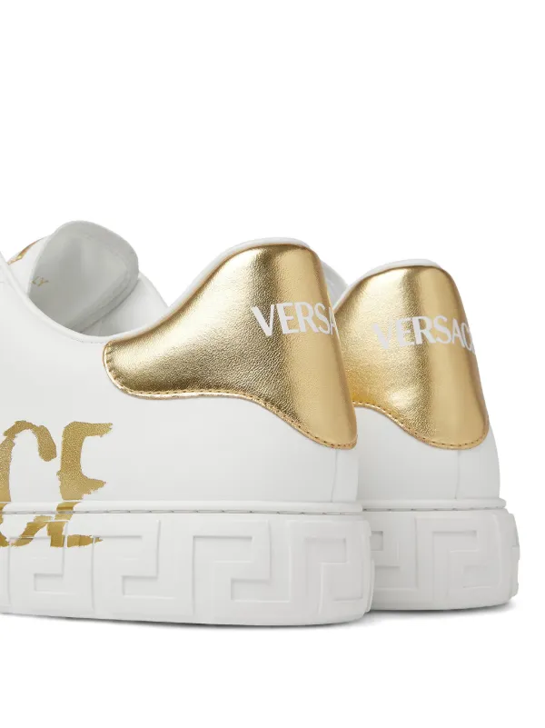 Versace Greca logo-print Sneakers | White | FARFETCH display picture 2