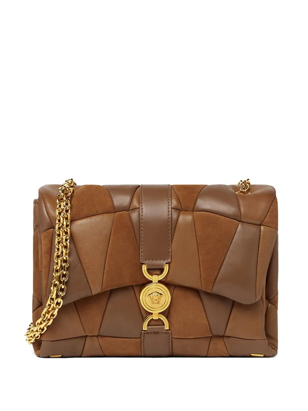 Versace Kleio gewatteerde schoudertas Bruin