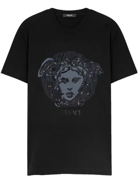 Versace Medusa embroidered T-shirt