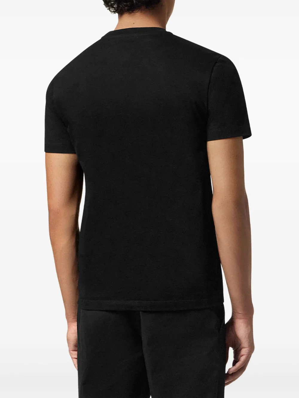 Versace T-shirt met geborduurde Medusa Zwart