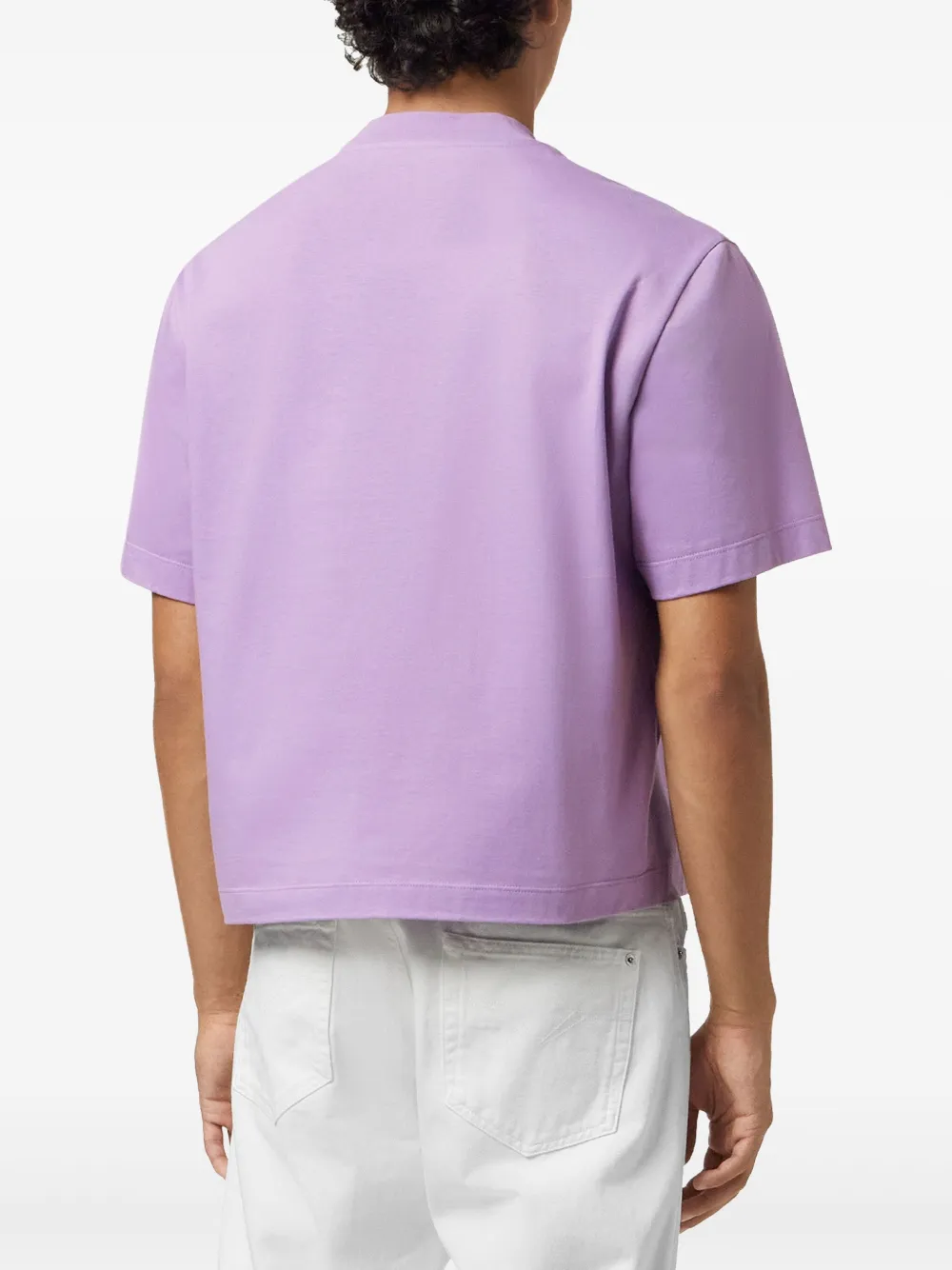 Versace Painted Medusa T-shirt met borduurwerk Paars