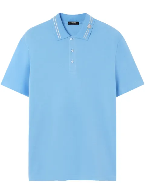 Versace Medusa-embroidered polo shirt