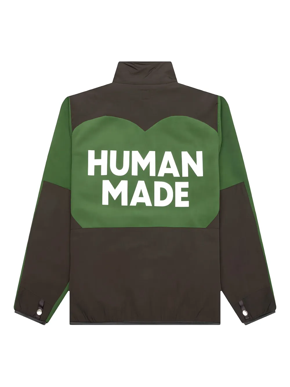 Human Made Fleece jack met vlakken Groen