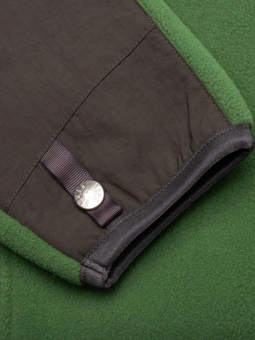 Human Made Fleece jack met vlakken Groen