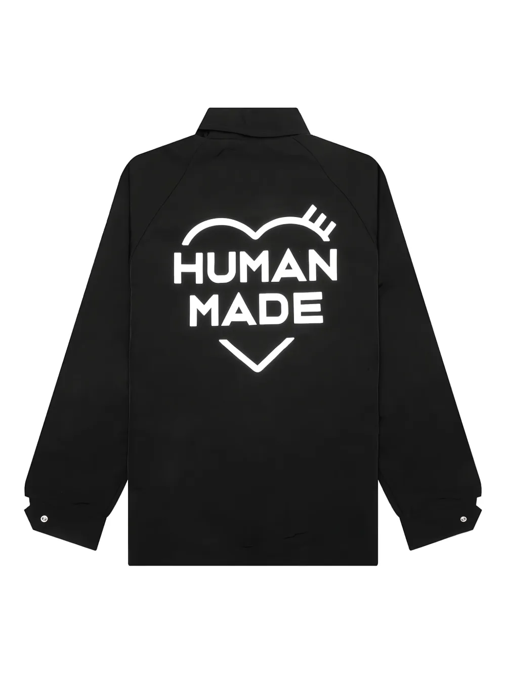 Human Made Shirtjack met tekst Zwart