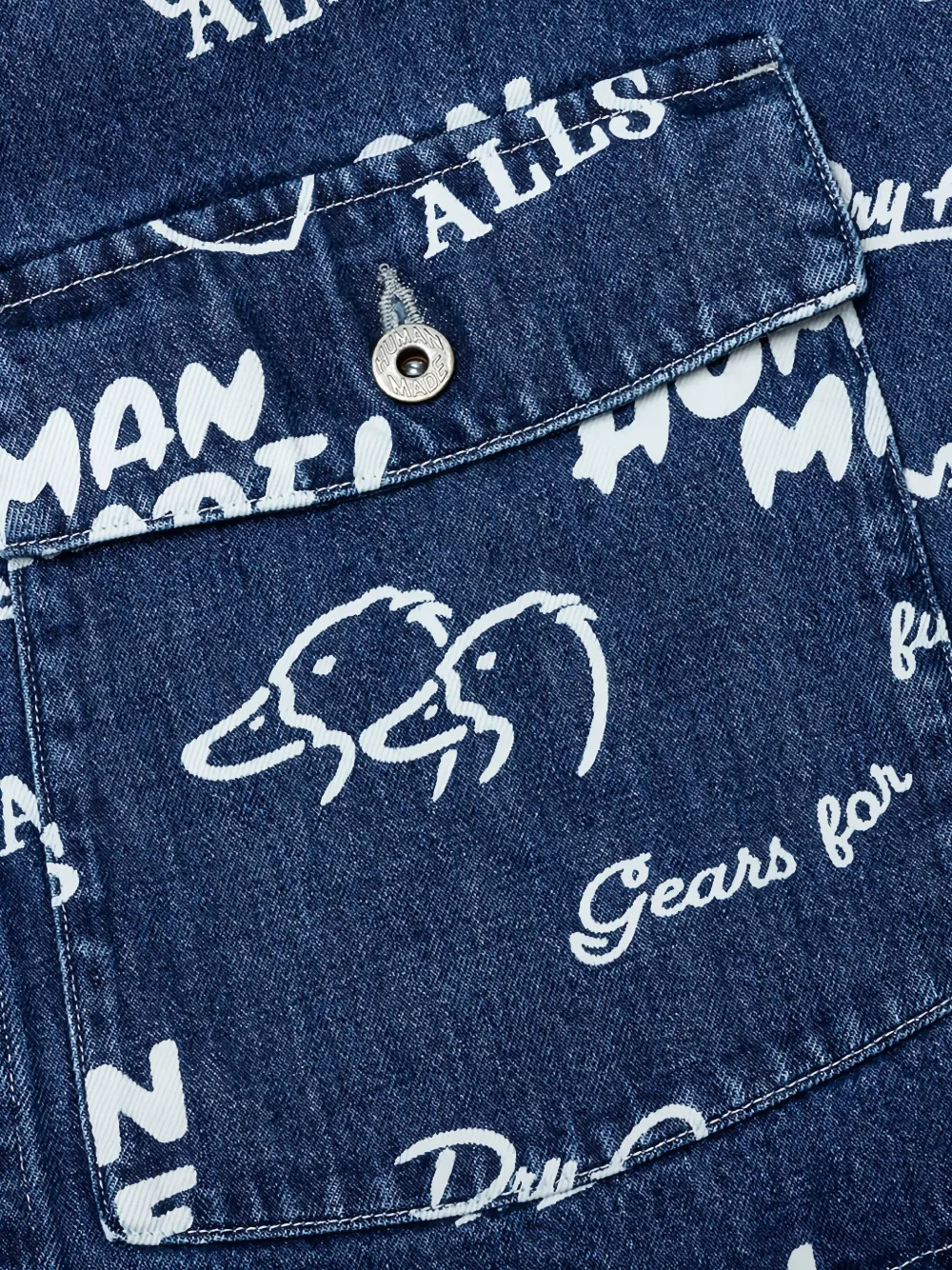 Human Made Denim jack Blauw