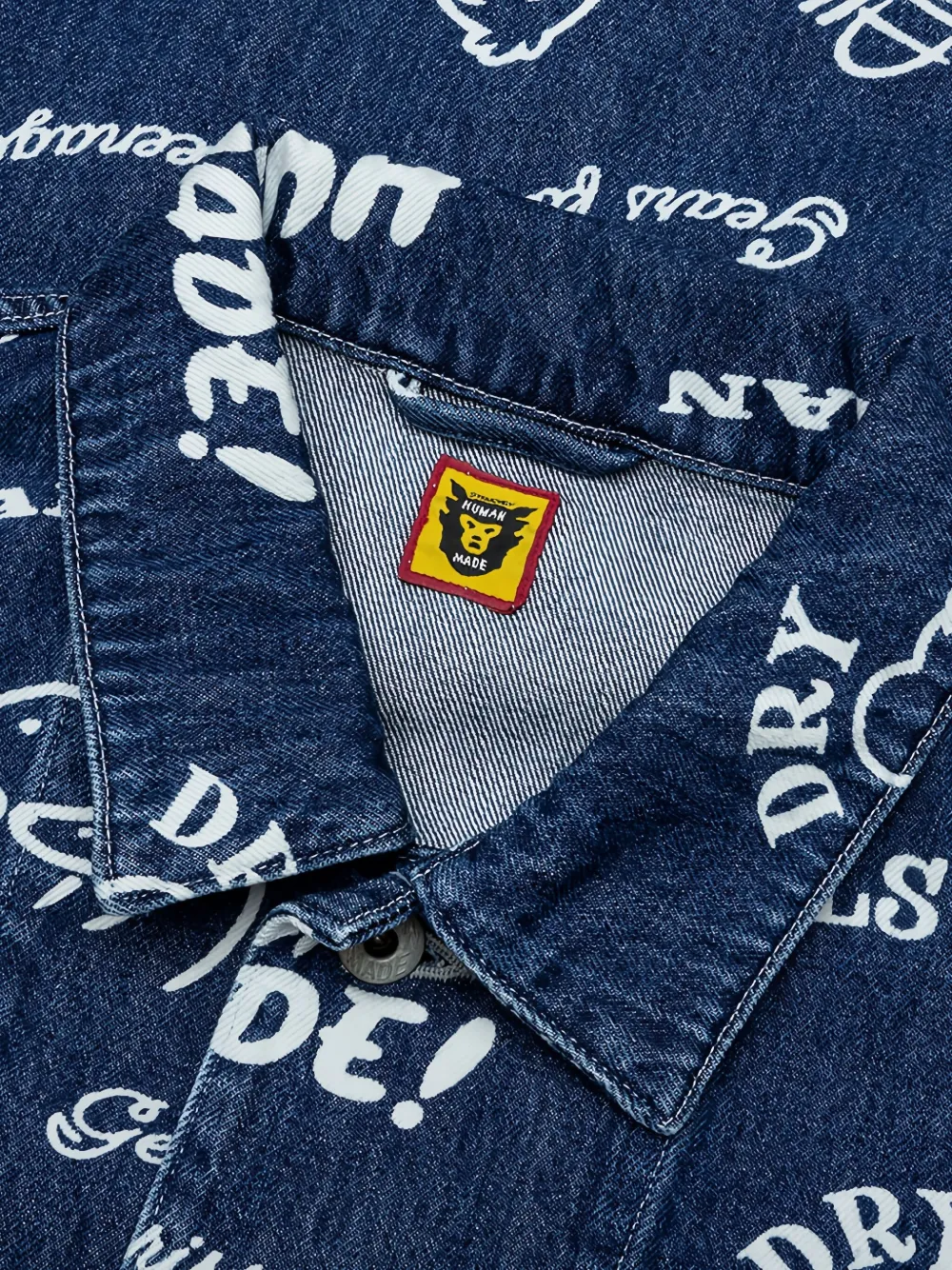 Human Made Denim jack Blauw