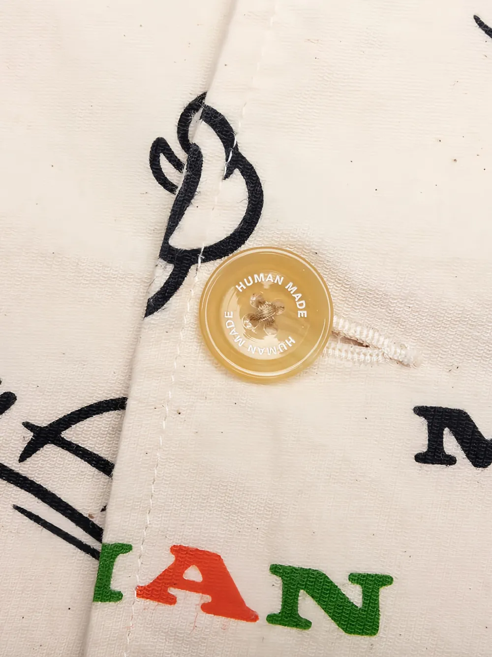 Human Made Shirtjack met grafische print Wit
