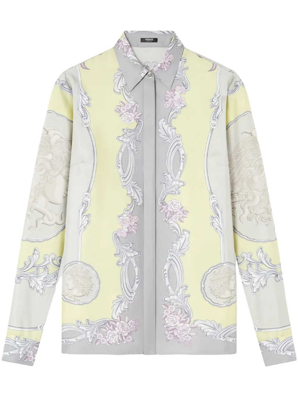 Versace Cameo blouse Geel