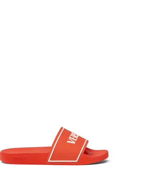 Versace logo-embossed slides