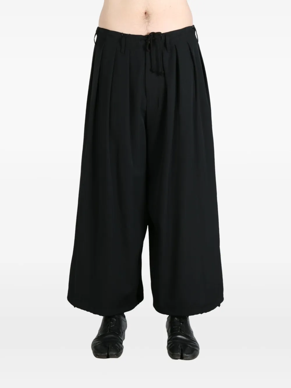 Yohji Yamamoto wide-leg trousers - Zwart