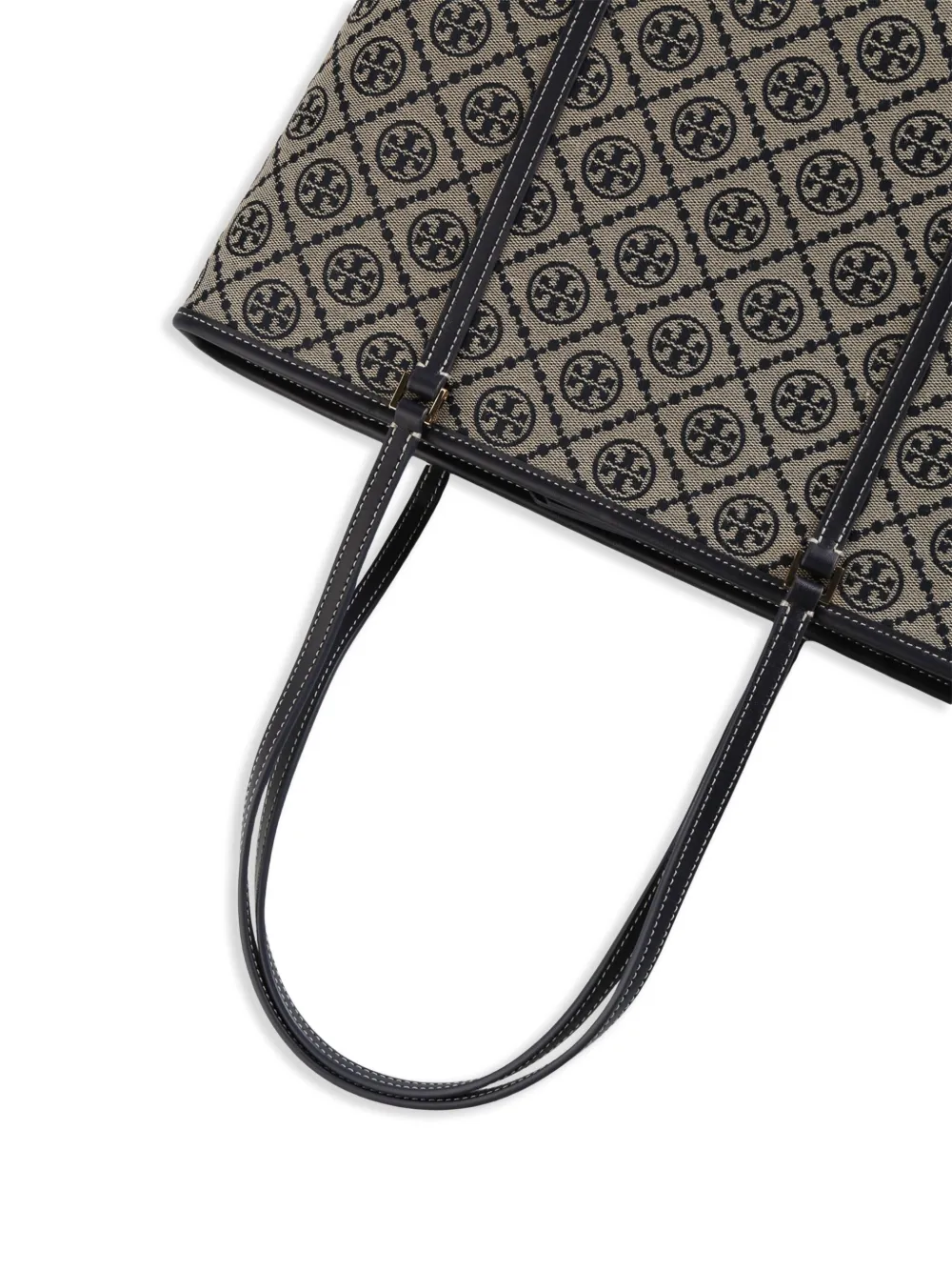 Tory Burch small T monogram tote Blauw