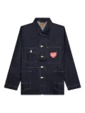 Human Made heart-patch denim jacket - Blue