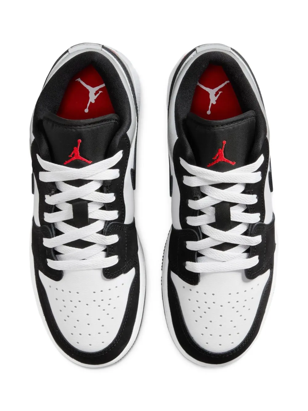 Jordan Kids Jordan 1 Low SE "Panda Toe" sneakers White