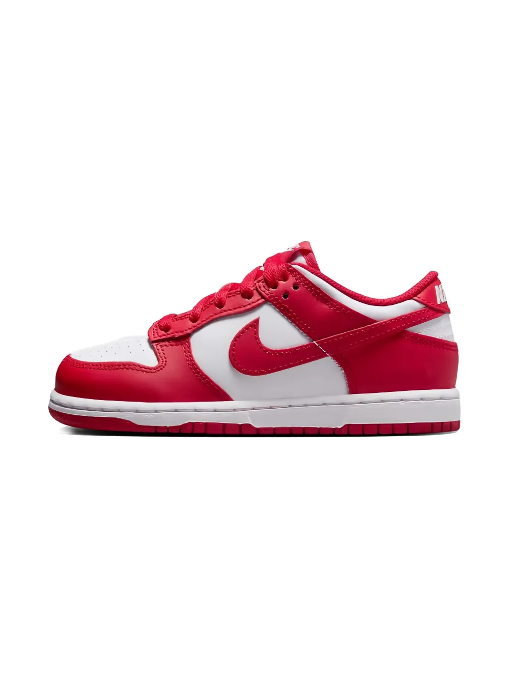 Nike Kids Dunk Low "White University Red" sneakers