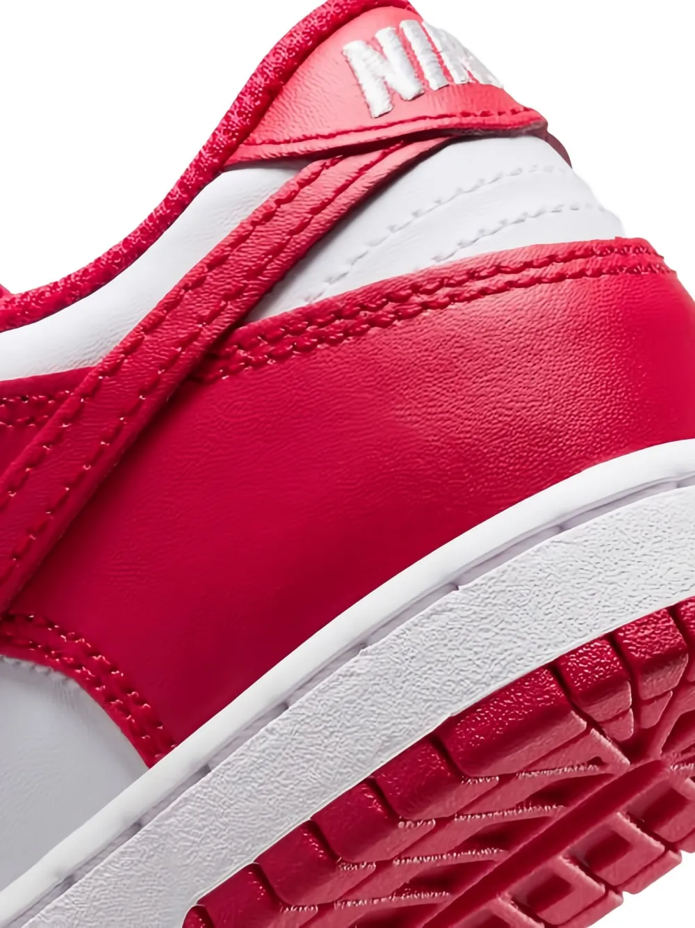 Nike Kids Dunk Low "White University Red" sneakers Rood