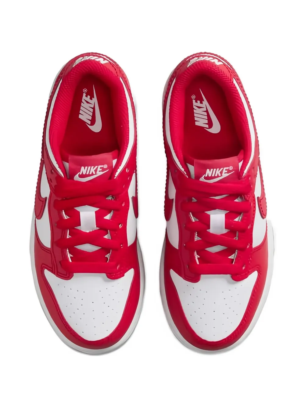 Nike Kids Dunk Low "White University Red" sneakers Rood