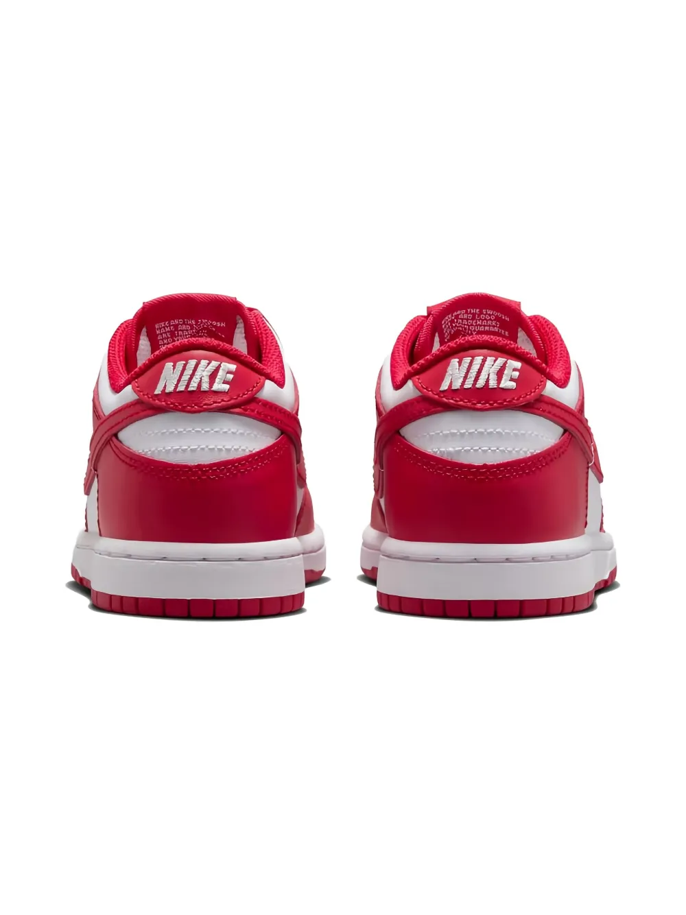 Nike Kids Dunk Low "White University Red" sneakers Rood
