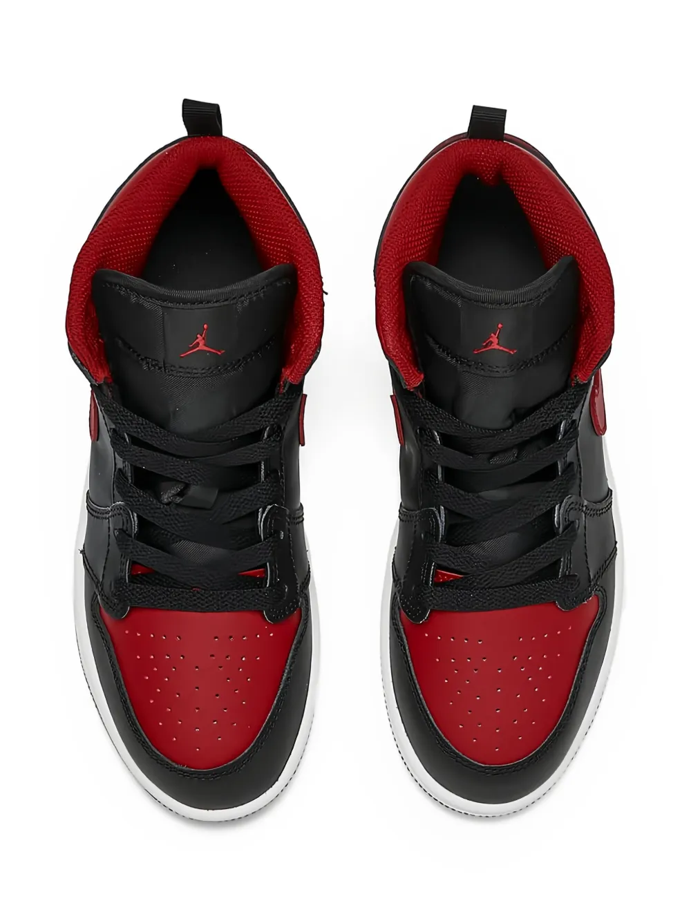 Jordan Kids Air Jordan 1 Mid "Bred Twist" sneakers Black