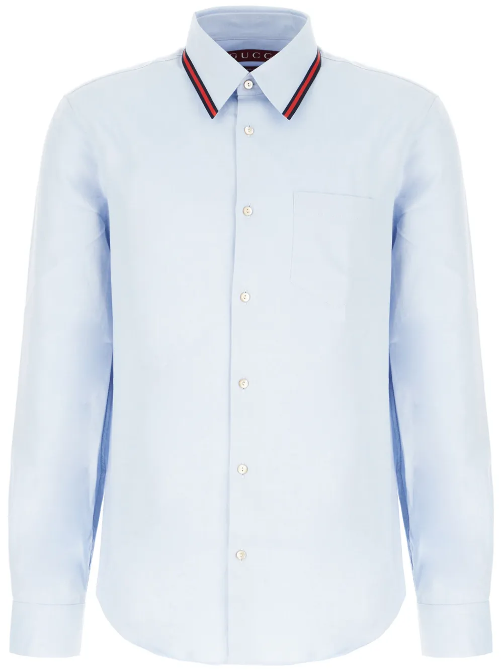 Gucci Web-stripe shirt | Blue | Image 1