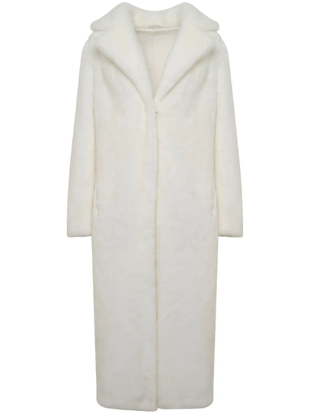 Unreal Fur Romantique Coat In 白色