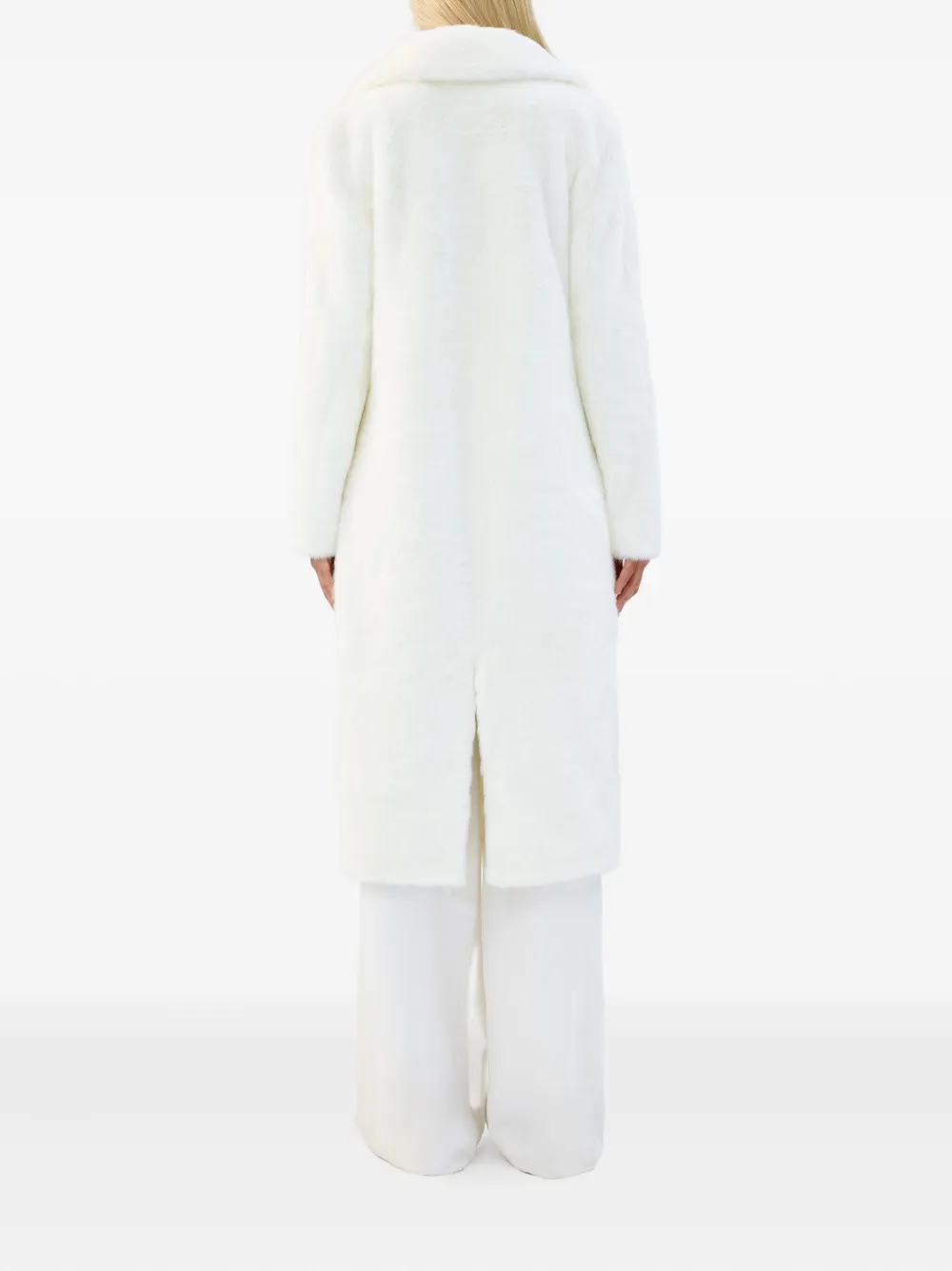  Unreal Fur Dove Coat - White 