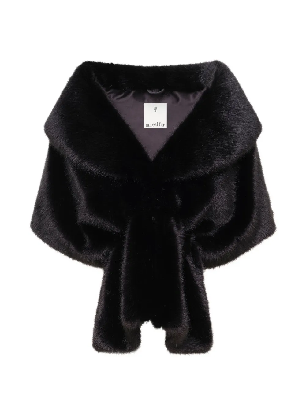 Unreal Fur Champagne Cape - Schwarz