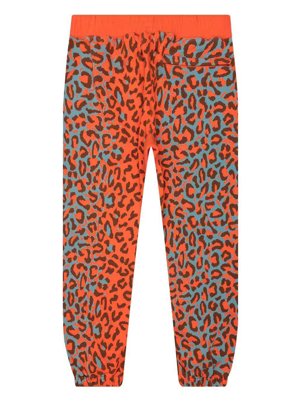 Awake NY Trainingsbroek met trekkoord en luipaardprint - Oranje