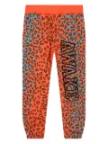Awake NY leopard-print drawstring track pants - Orange