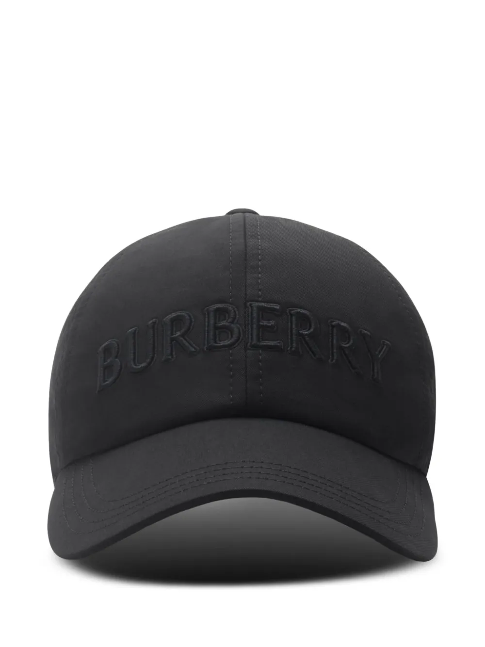 Burberry Gabaradine honkbalpet met logo Zwart