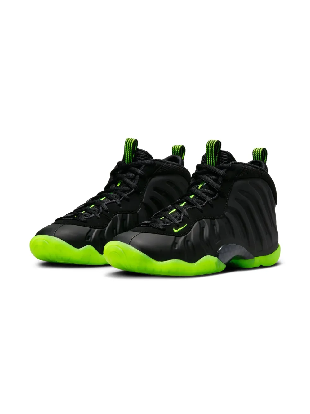 Nike Kids Little Posite One "Black Volt" sneakers