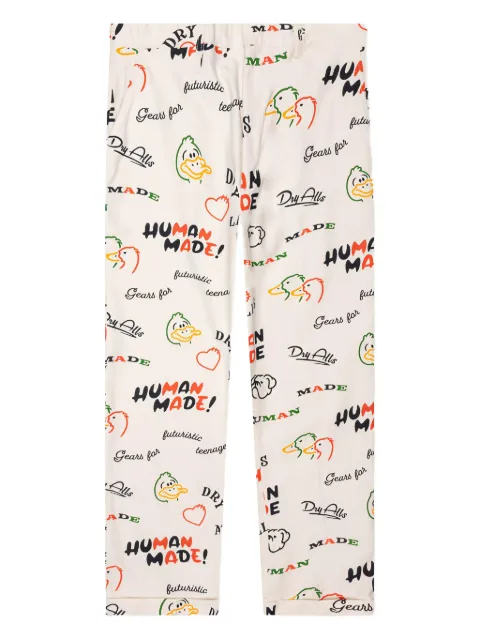 Human Made duck-print trousers