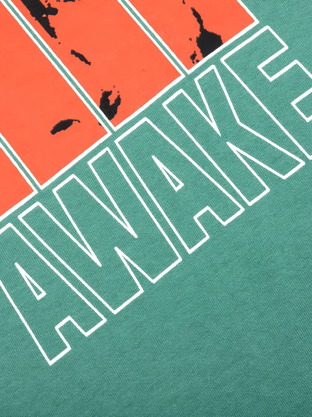 Awake NY Vegas T-shirt met grafische print Groen